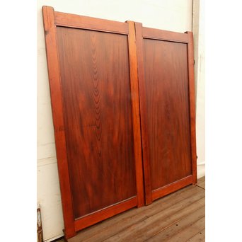 欅一枚板極上門扉　2枚1組　W267 