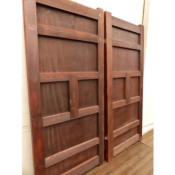 欅一枚板極上門扉　2枚1組　W267 