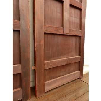 欅一枚板極上門扉　2枚1組　W267 