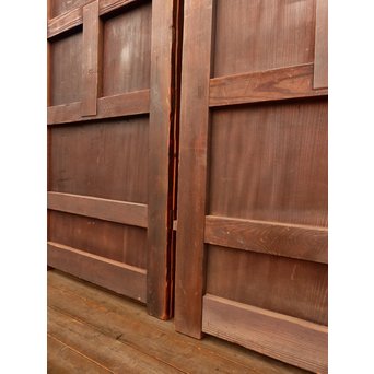 欅一枚板極上門扉　2枚1組　W267 