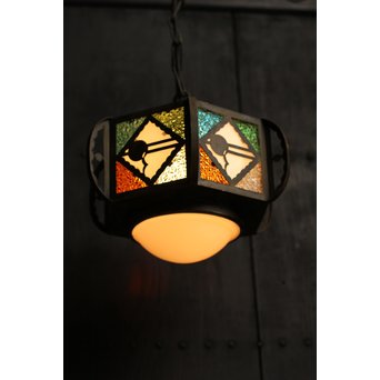 希少小型4色ダイアガラスシャンデリア照明　A985 