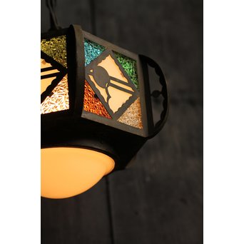 希少小型4色ダイアガラスシャンデリア照明　A985 