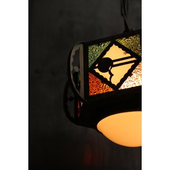 希少小型4色ダイアガラスシャンデリア照明　A985 