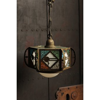 希少小型4色ダイアガラスシャンデリア照明　A985 