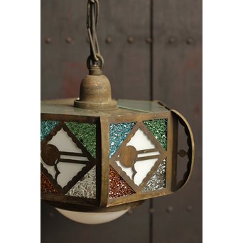 希少小型4色ダイアガラスシャンデリア照明　A985 