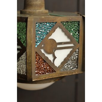 希少小型4色ダイアガラスシャンデリア照明　A985 