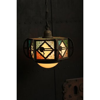 希少小型4色ダイアガラスシャンデリア照明　A985