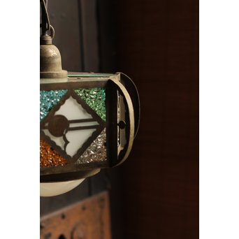 希少小型4色ダイアガラスシャンデリア照明　A985 