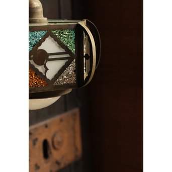 希少小型4色ダイアガラスシャンデリア照明　A985 