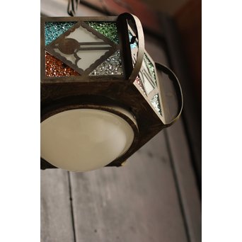 希少小型4色ダイアガラスシャンデリア照明　A985 