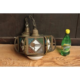 希少小型4色ダイアガラスシャンデリア照明　A985 