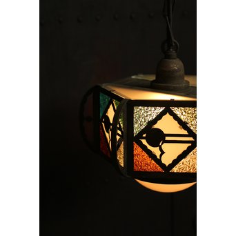 希少小型4色ダイアガラスシャンデリア照明　A985 