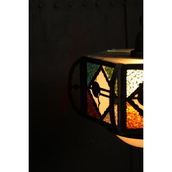 希少小型4色ダイアガラスシャンデリア照明　A985 