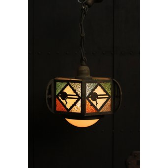 希少小型4色ダイアガラスシャンデリア照明　A985 