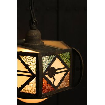 希少小型4色ダイアガラスシャンデリア照明　A985 