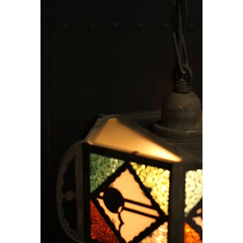 希少小型4色ダイアガラスシャンデリア照明　A985 