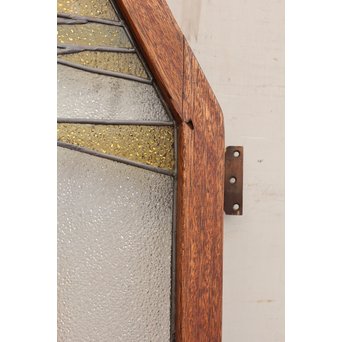 夕日に松　ステンドガラス窓１対　GD515 