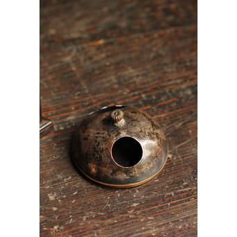 孔雀杢総黒柿煙草盆　J1267 