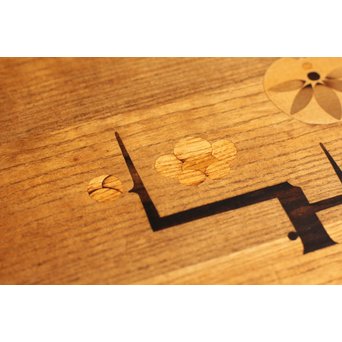 木象嵌意匠文机　T303 