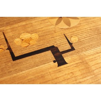 木象嵌意匠文机　T303 