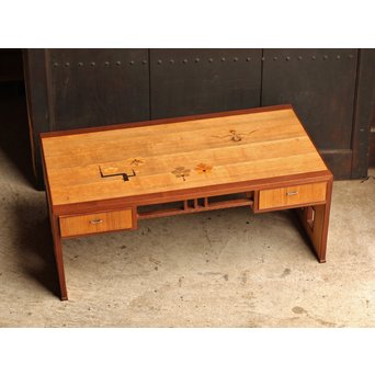 木象嵌意匠文机　T303