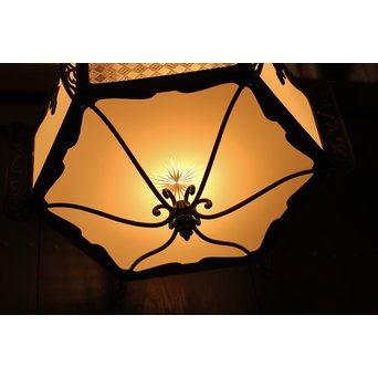 豪華切子ガラスアールデコシャンデリア灯　A1010 