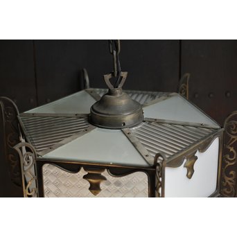 豪華切子ガラスアールデコシャンデリア灯　A1010 