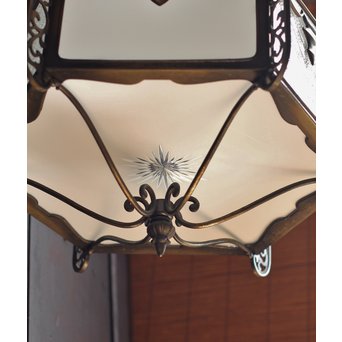 豪華切子ガラスアールデコシャンデリア灯　A1010 