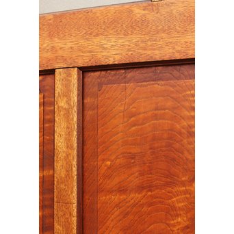 縮杢尽くしの豪華玄関硝子戸2枚１組　GD529 