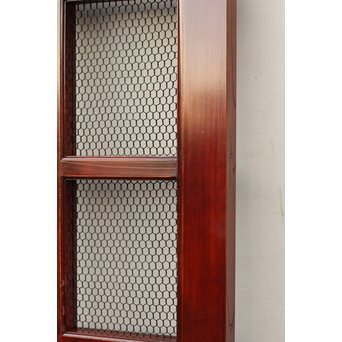 希少総欅一対の升格子蔵戸　W277 