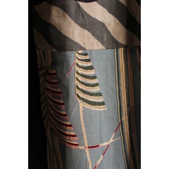 ちりめん巣ごもり鶴着物　S1236 