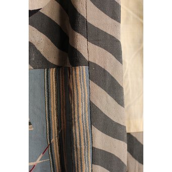 ちりめん巣ごもり鶴着物　S1236 