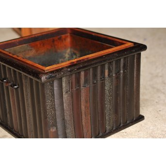 刀鞘の角火鉢　H323 