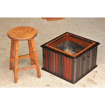 刀鞘の角火鉢　H323 