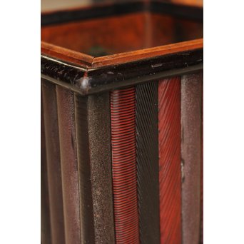 刀鞘の角火鉢　H323 