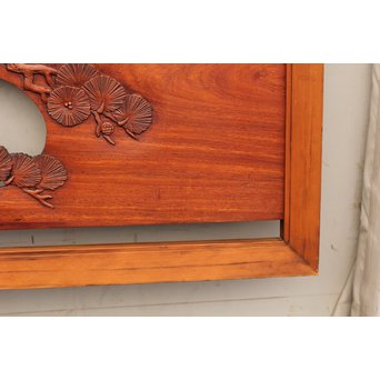 唐木松竹梅木彫欄間３　R971 