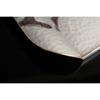 打込象嵌華紋サービス盆　S1322 