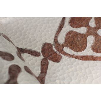 打込象嵌華紋サービス盆　S1322 