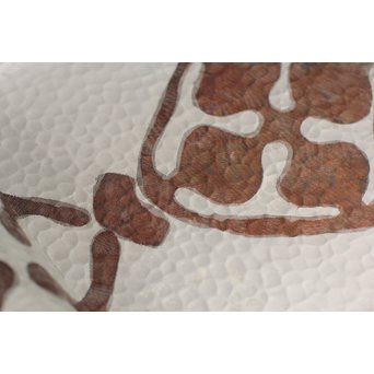 打込象嵌華紋サービス盆　S1322 