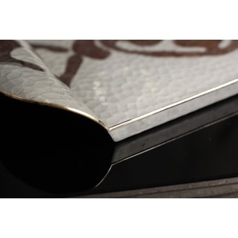 打込象嵌華紋サービス盆　S1322 