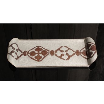 打込象嵌華紋サービス盆　S1322