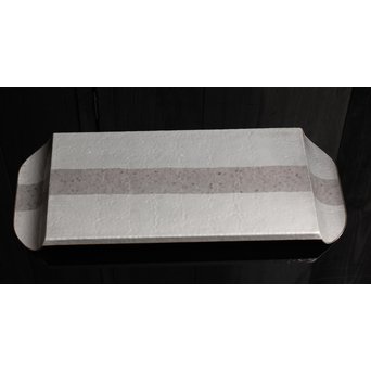 打込象嵌華紋サービス盆　S1322 