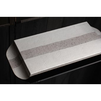 打込象嵌華紋サービス盆　S1322 