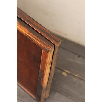 黒柿と2重組子の意匠書院4枚１組　R1000 