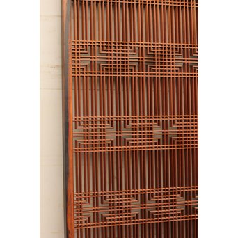 黒柿と2重組子の意匠書院4枚１組　R1000 