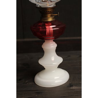 金魚鉢型かきあげホヤ瑠璃ランプ　A1077 