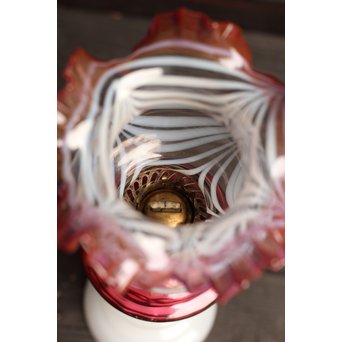 金魚鉢型かきあげホヤ瑠璃ランプ　A1077 