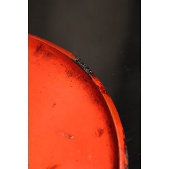 銀鉄象嵌漆盆　S1364 