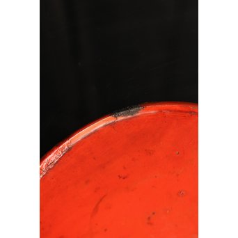 銀鉄象嵌漆盆　S1364 