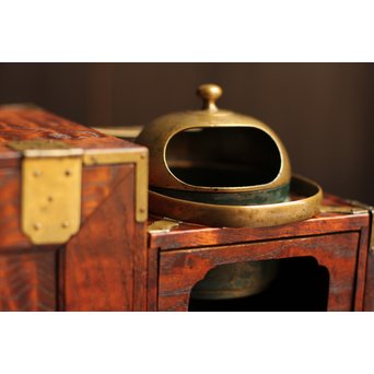 意匠桑縮杢煙草盆　J1523 